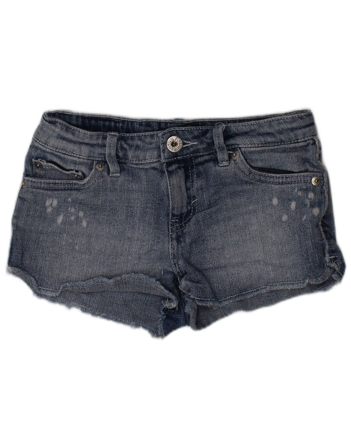 Джинсовые шорты LEVI'S для девочек 7-8 лет W24 Blue Ramie