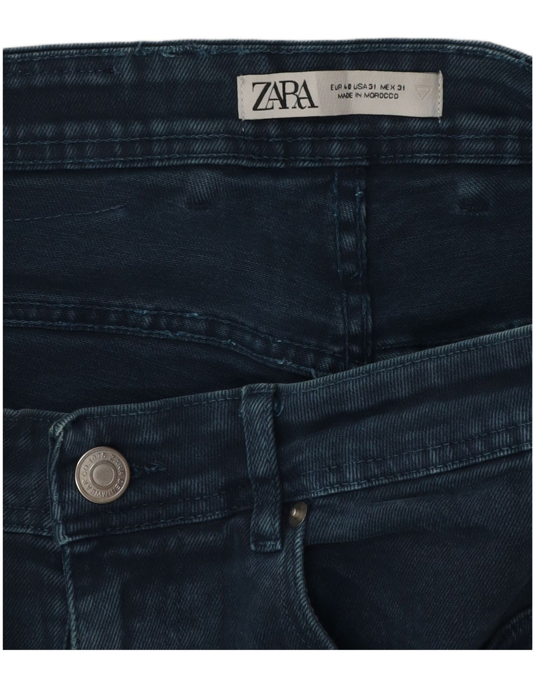 Мужские джинсовые шорты Zara EU 40 Medium W31 Темно-синие, хлопок