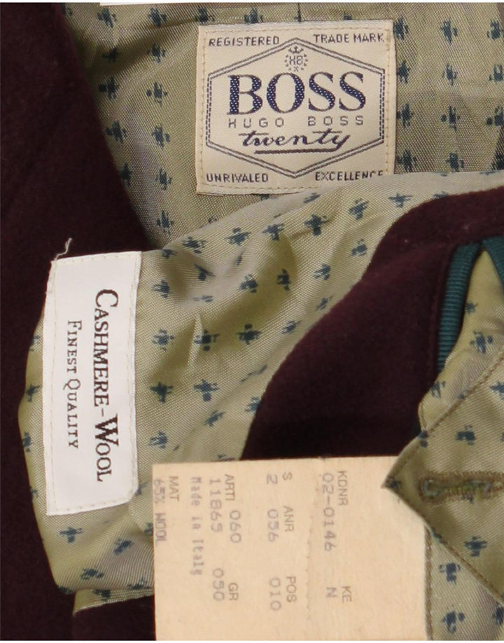 Мужской пиджак с 2 пуговицами Hugo Boss, большой бордовый кашемир EU 50