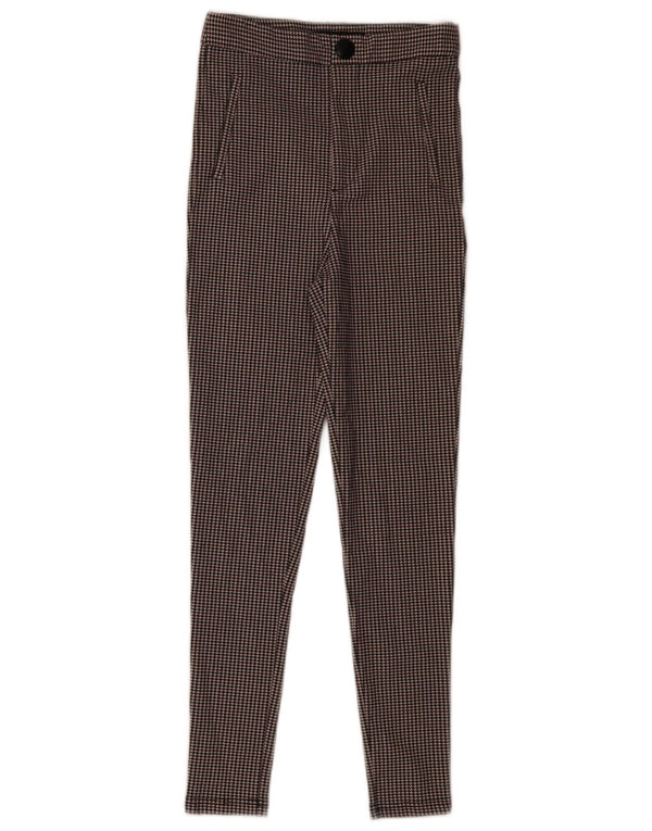 Женские брюки-чиносы Zara XS W24 L28 Разноцветные с узором 