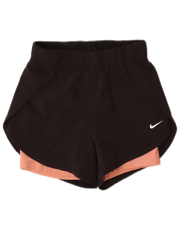 Женские спортивные шорты Nike Dri Fit UK 4 XS, черный полиэстер