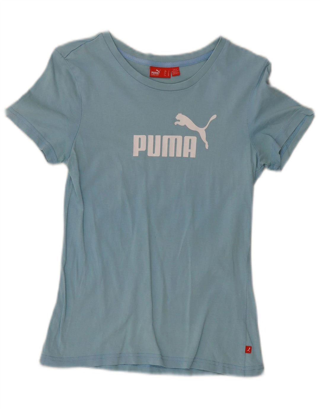 Женская футболка с рисунком Puma Top UK 10, маленькая синяя