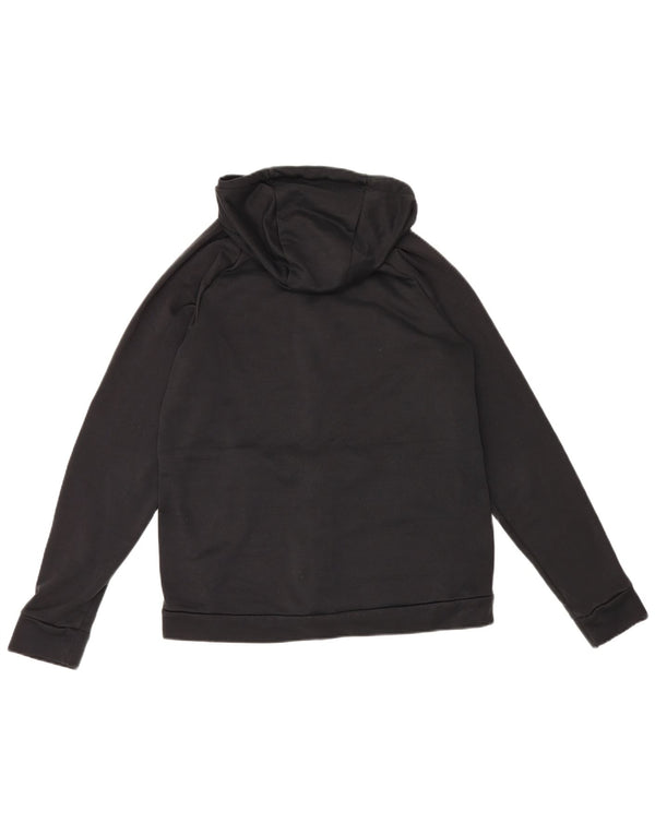 Мужской свитер с капюшоном на молнии Nike Dri Fit, средний черный, полиэстер