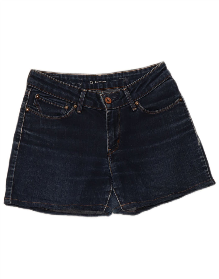 Женские джинсовые шорты Levi's Bold Curve W28, средний темно-синий, хлопок