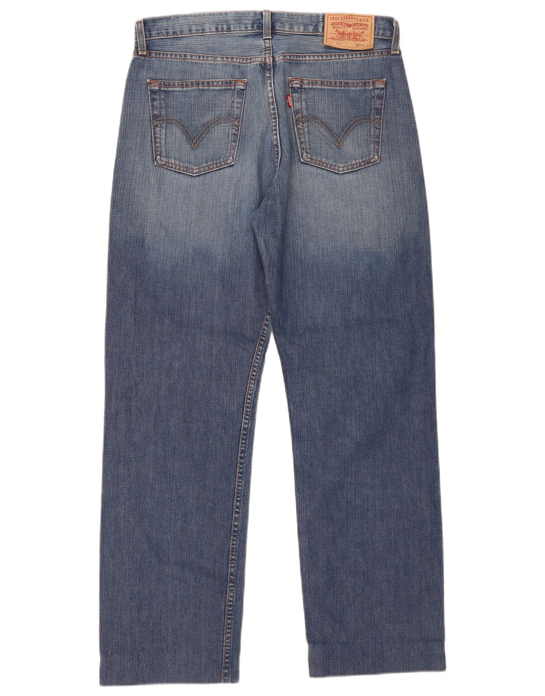 Мужские прямые джинсы Levi's 751 W34 L30 синие, хлопок
