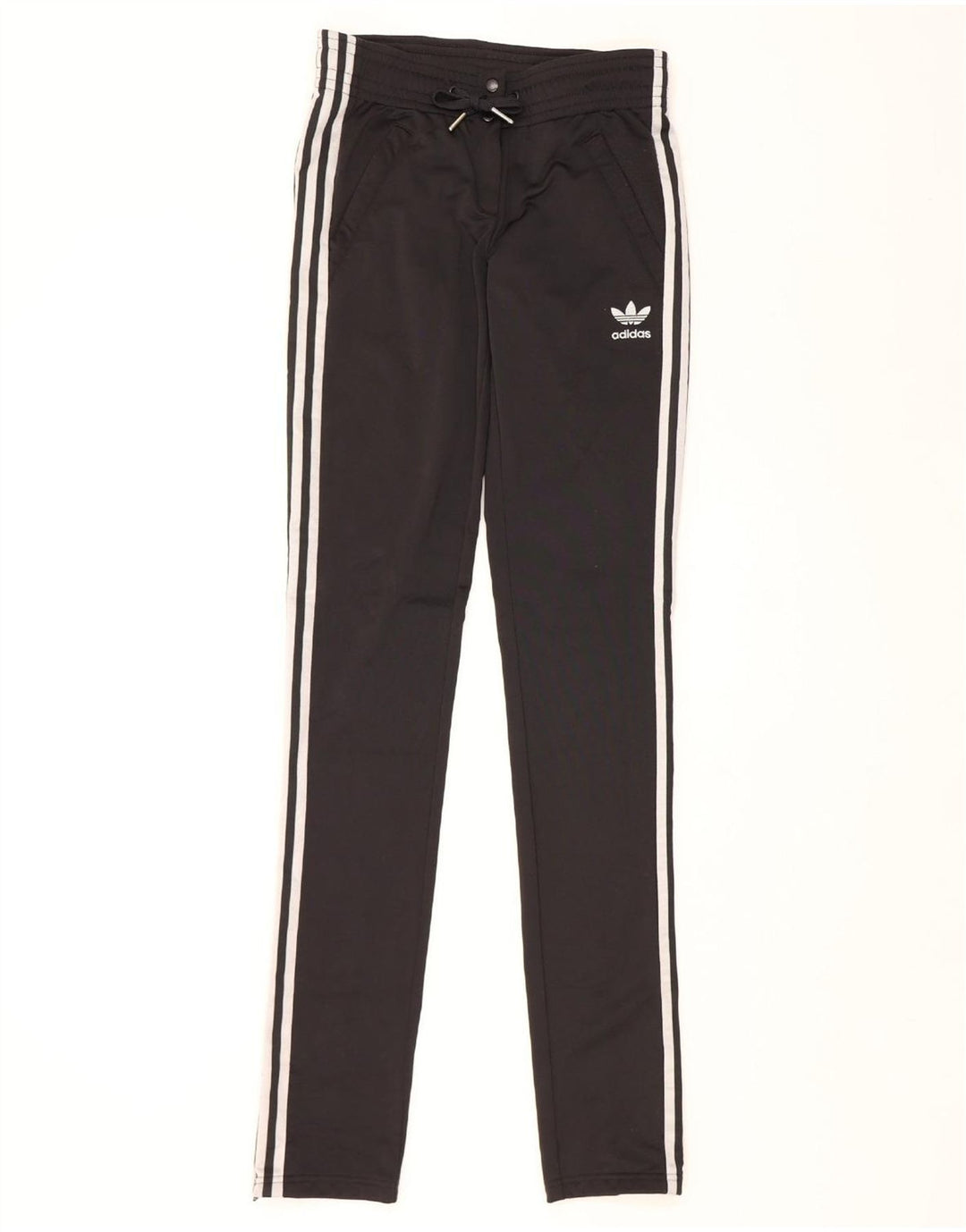 ADIDAS Womens Tracksuit Trousers IT 42 Medium Black Polyester