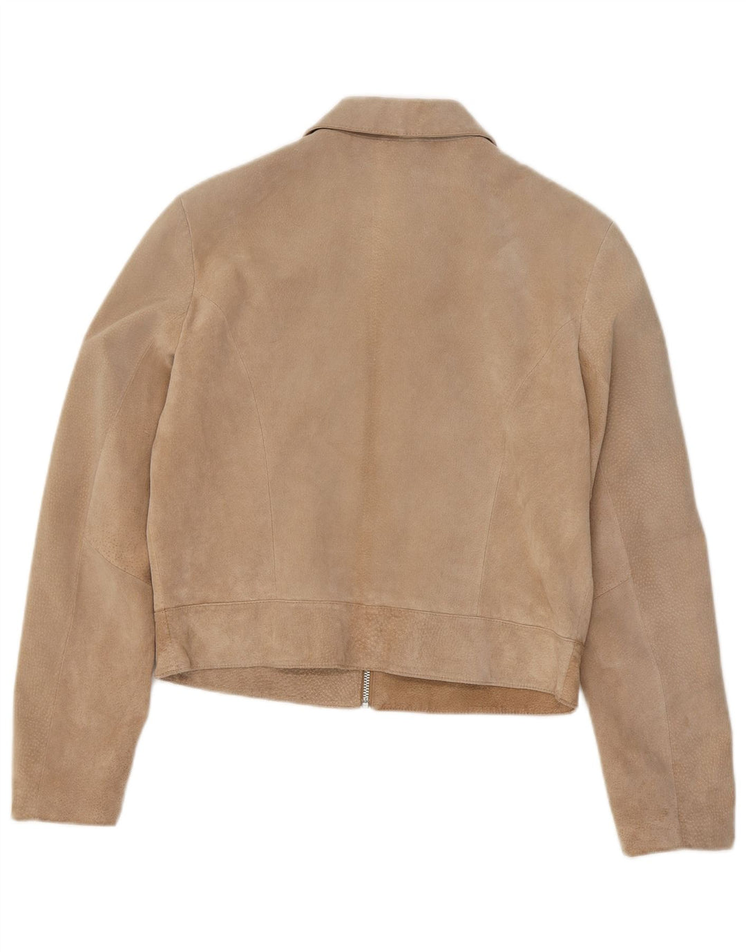 Женская укороченная замшевая куртка In Extenso UK 18 XL, бежевая кожа