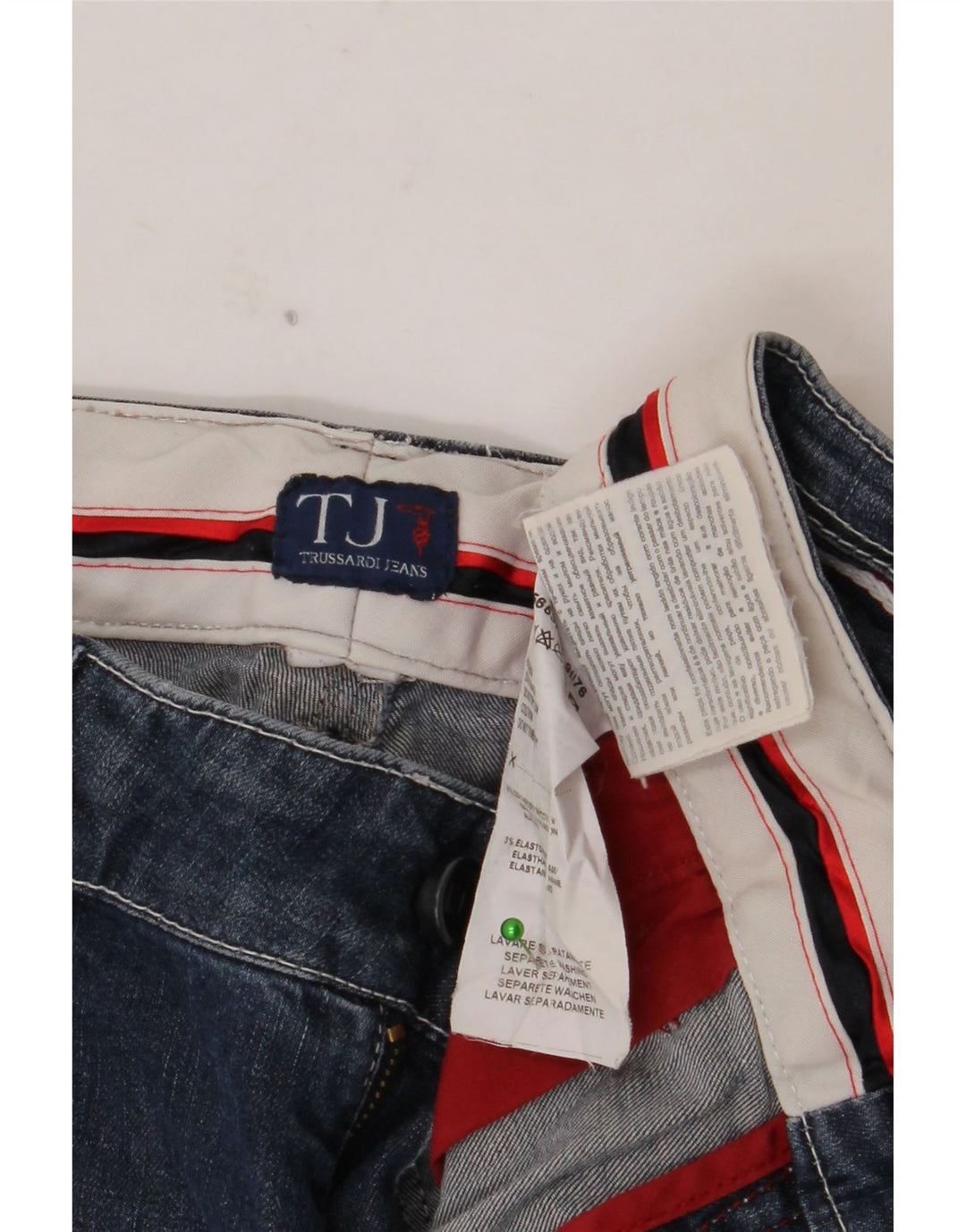 Женские капри TRUSSARDI W30 L21 темно-синие, хлопок