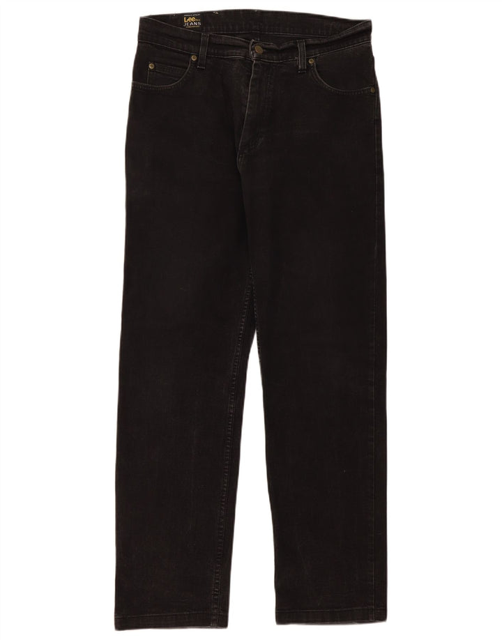 Мужские прямые джинсы Lee Brooklyn W33 L31, черный хлопок