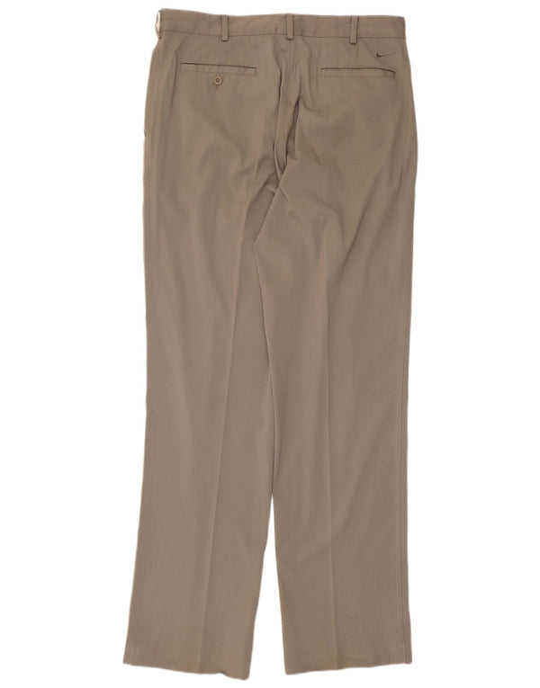 Мужские прямые брюки-чиносы Nike W32 L34, серые, полиэстер