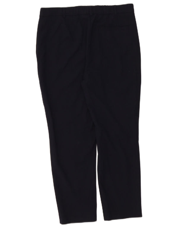 Женские зауженные костюмные брюки Marks & Spencer UK 14, большие W34 L26, темно-синие