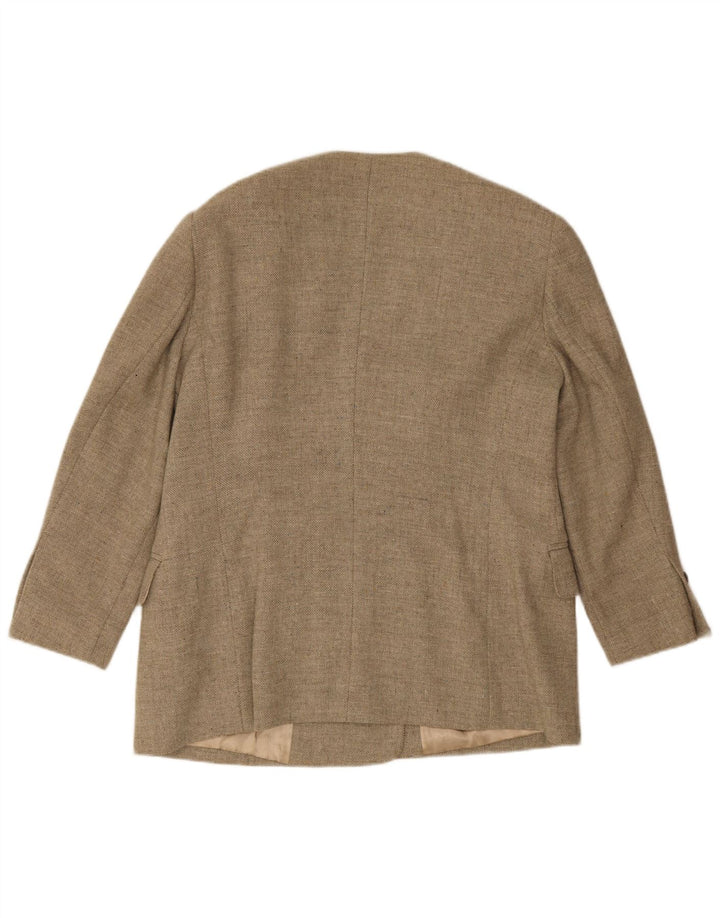 Женский двубортный пиджак Escada EU 44 XL, серая шерсть