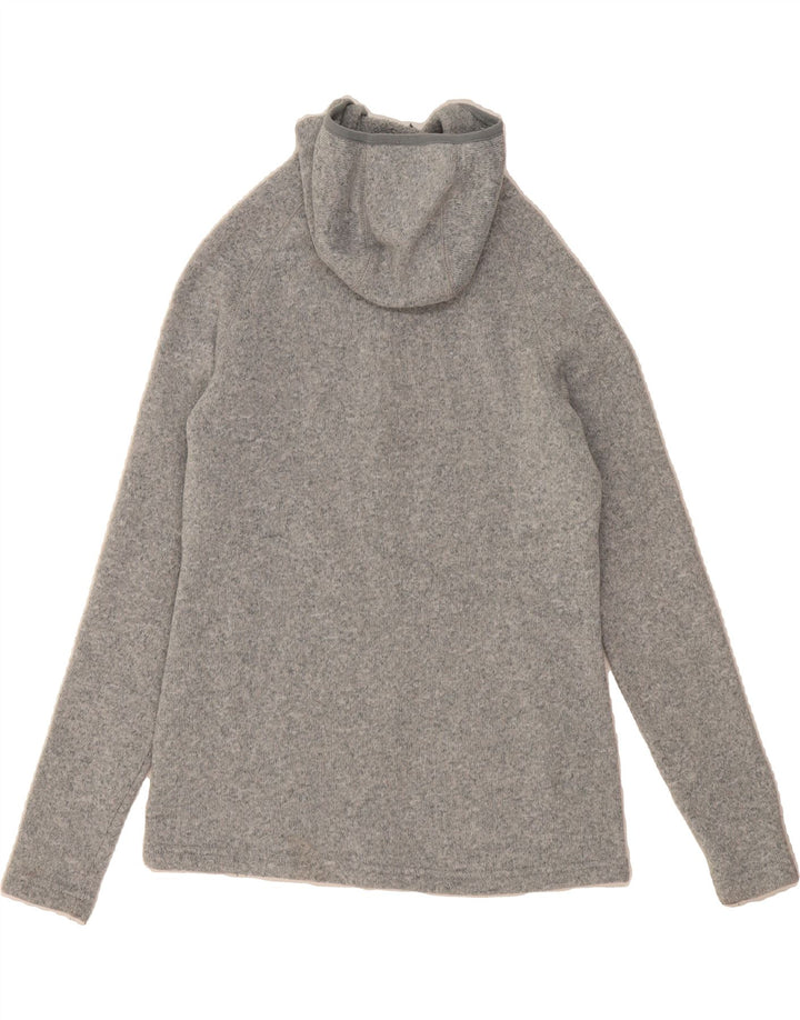 MOUNTAIN WAREHOUSE Womens Zip Hoodie Sweater UK 10 Small  Grey Polyester Vintage Mountain Warehouse and Second-Hand Mountain Warehouse from Messina Hembry 