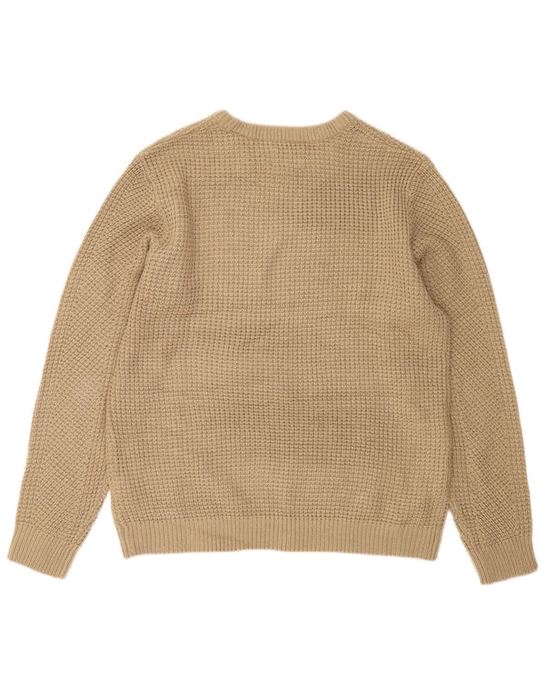 Мужской свитер с круглым вырезом Jack & Jones 2XL, бежевый акрил