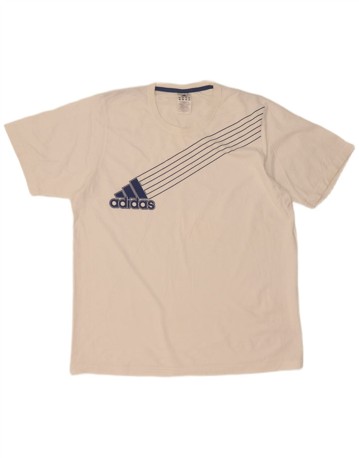 Adidas Мужская футболка с рисунком Top XL Белая