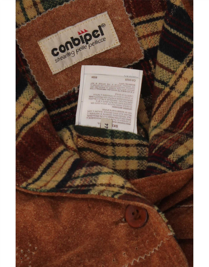 Женская замшевая куртка Conbipel IT 44 Medium Brown Leather