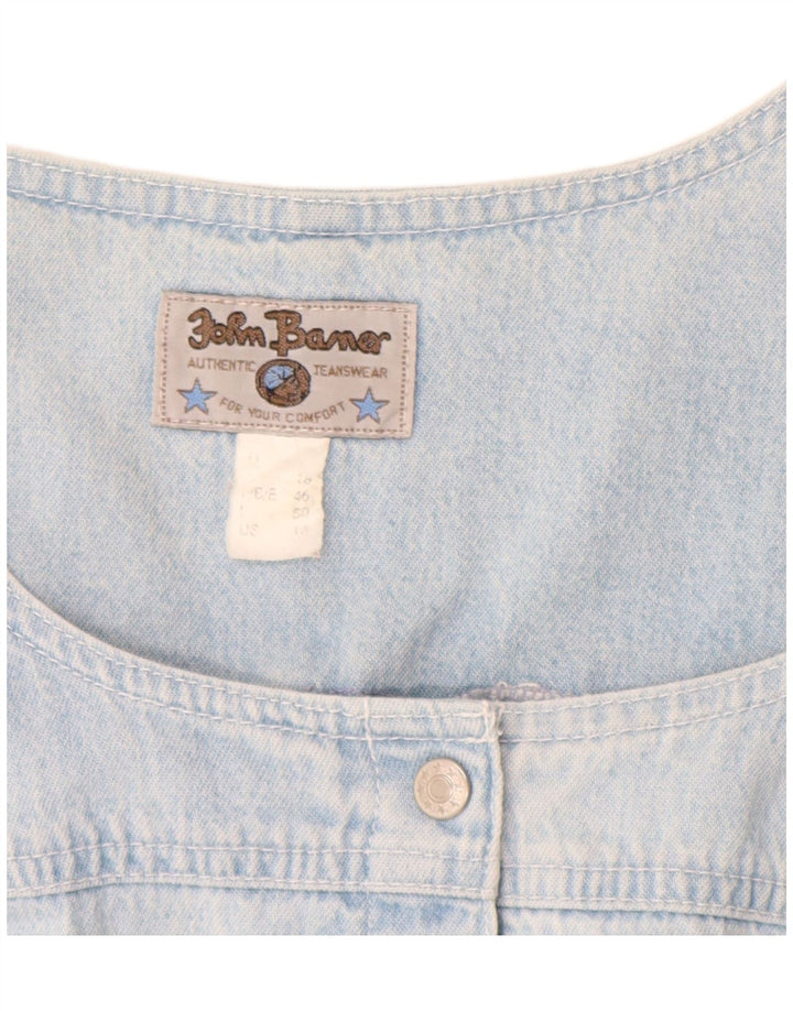 JOHN BANER Женское джинсовое платье без рукавов IT 50 XL Синий хлопок