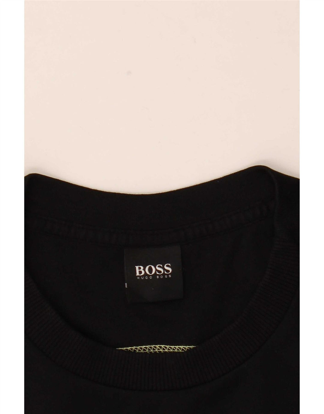 Мужской свитшот с рисунком Hugo Boss, большой черный хлопковый джемпер