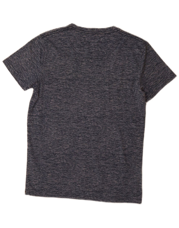 HOLLISTER Mens T-Shirt Top Small Navy Blue Flecked Cotton