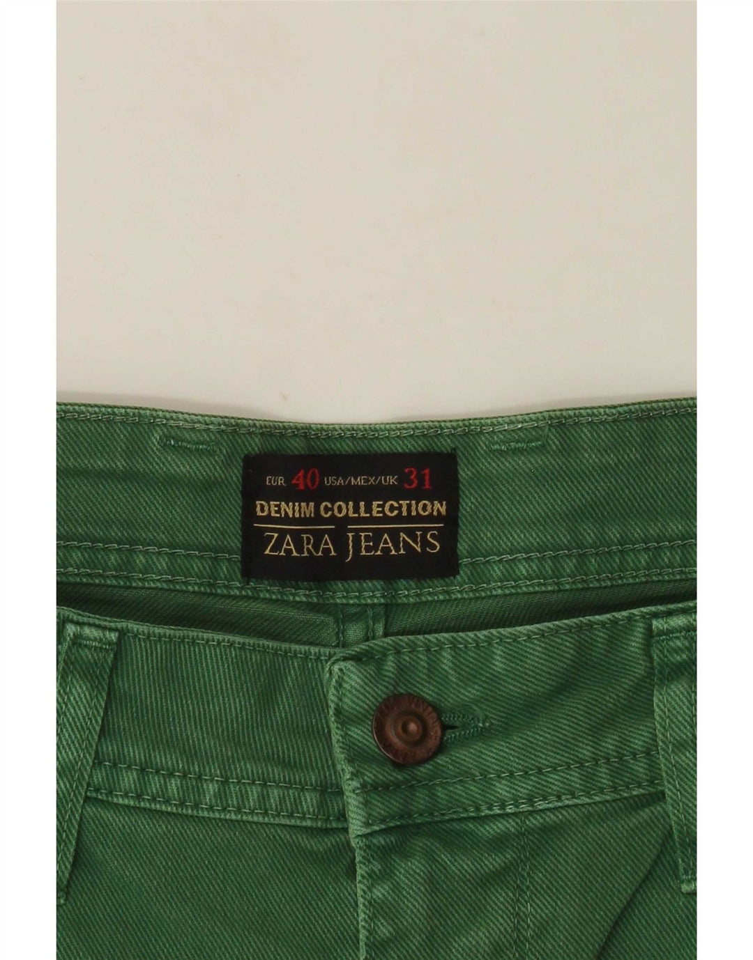 Мужские джинсовые шорты Zara EU 40 Medium W31 Зеленые