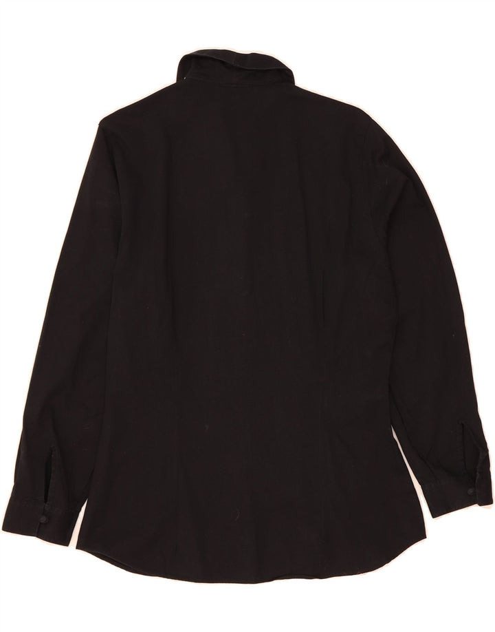 BENETTON Womens Shirt IT 46 Large Black Cotton Vintage Benetton and Second-Hand Benetton from Messina Hembry 