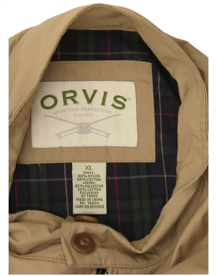 Мужская куртка-бомбер Orvis UK 42 XL Бежевый нейлон