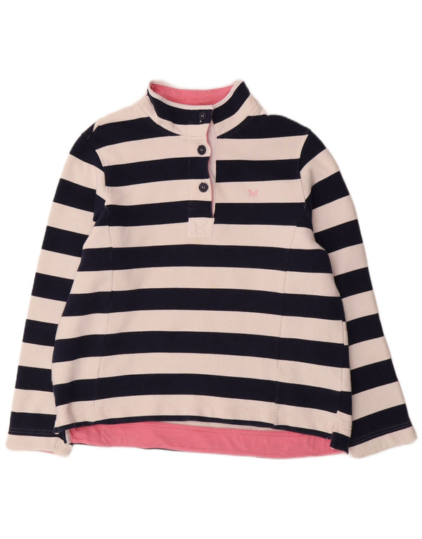 Crew Clothing Женский свитер-свитшот UK 18 XL Темно-синий в полоску