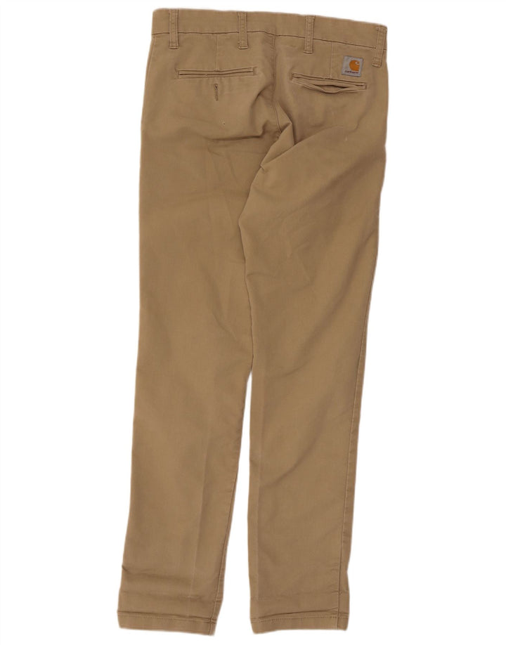 Мужские брюки-чиносы Carhartt W30 L32 бежевого цвета из полиэстера