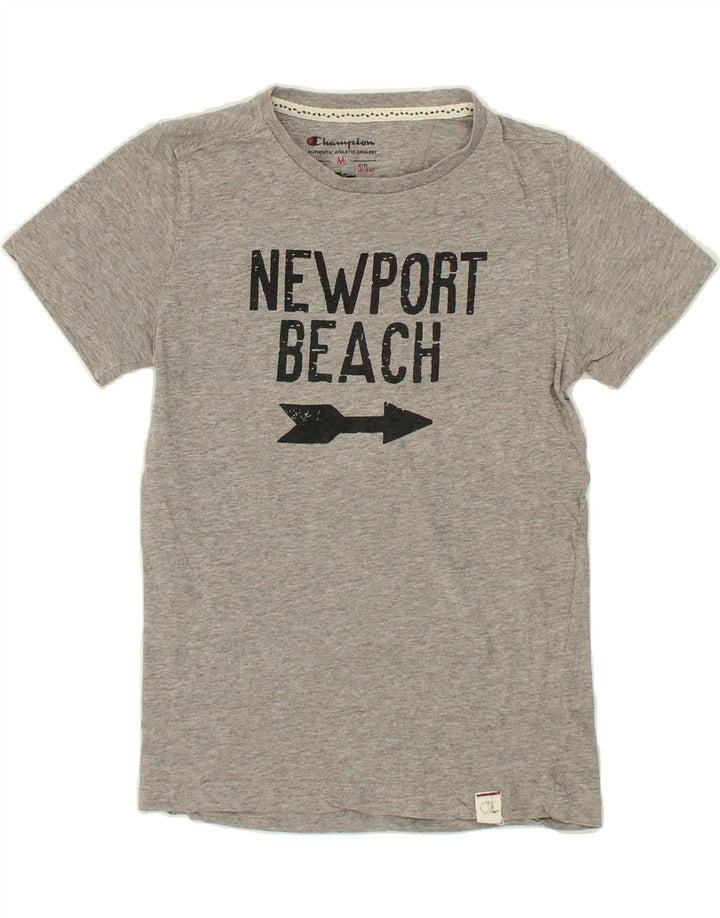 CHAMPION Boys Graphic T-Shirt Top 9-10 Years Medium Grey Vintage Champion and Second-Hand Champion from Messina Hembry 