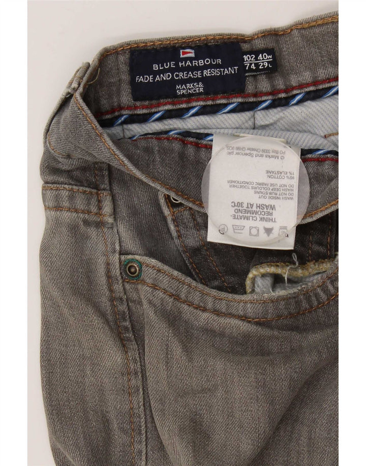 Мужские прямые джинсы Marks & Spencer Blue Harbour W40 L29, серый хлопок