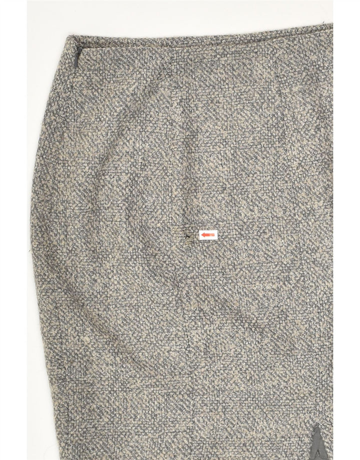 HOBBS Womens Straight Skirt UK 14 Large W32 Grey Flecked Polyester | Vintage Hobbs | Thrift | Second-Hand Hobbs | Used Clothing | Messina Hembry 