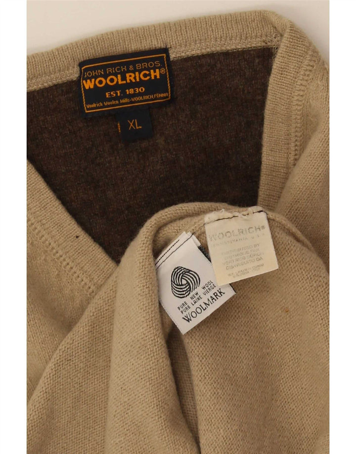 Мужская майка Woolrich, майка XL, бежевая, новая шерсть