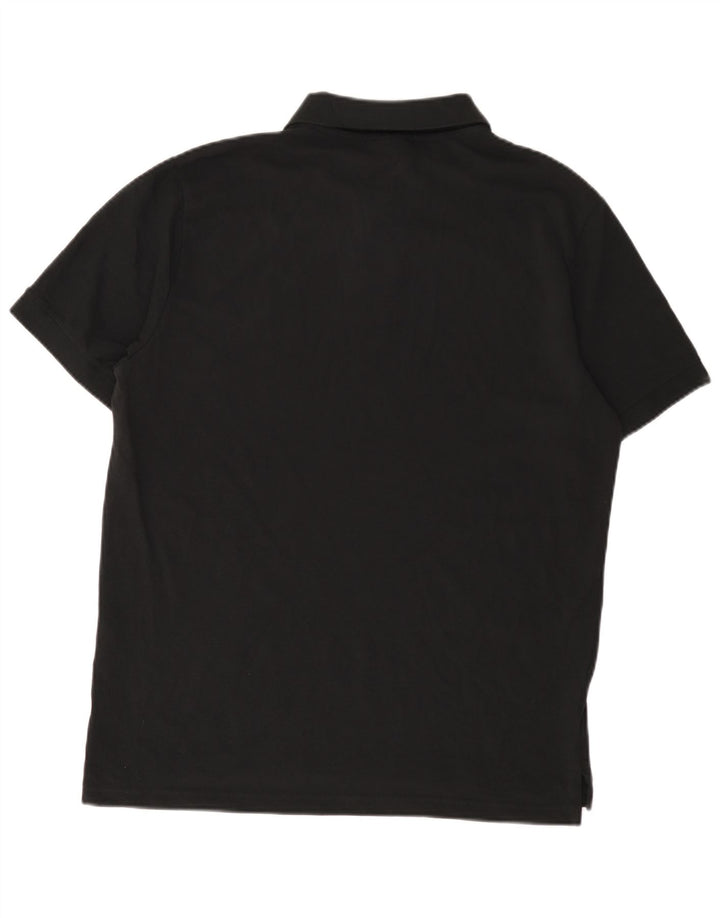 Мужская рубашка-поло Nike, большая черная, хлопковая