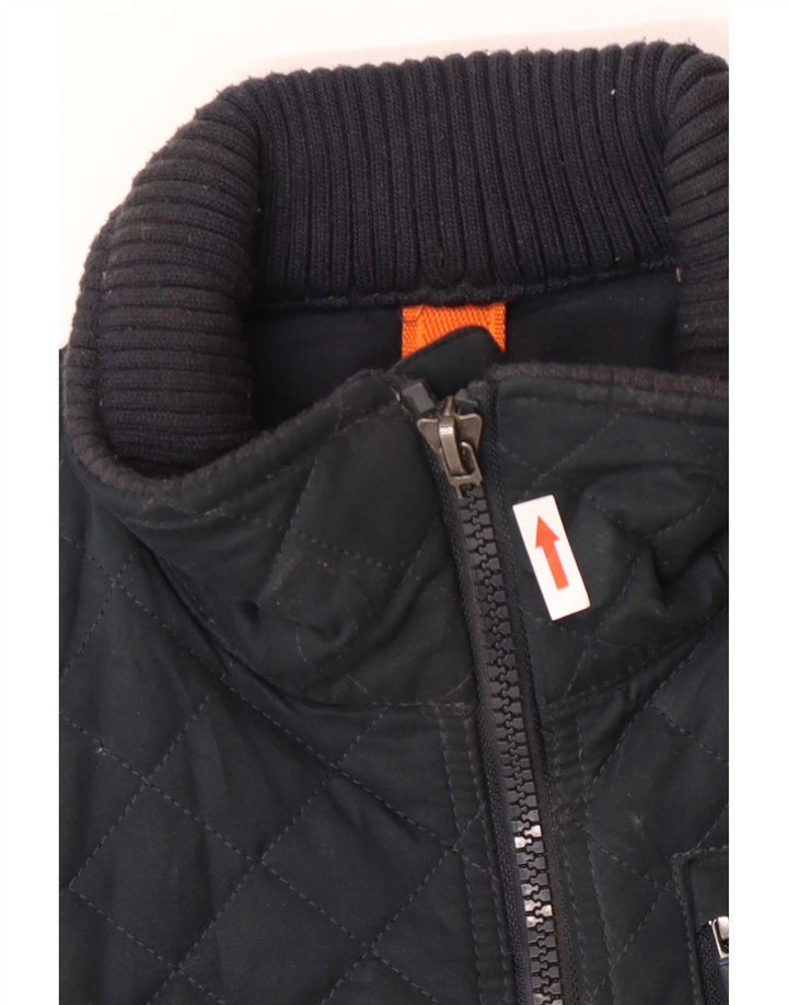 Superdry Мужская стеганая куртка UK 36 Маленький зеленый полиэстер