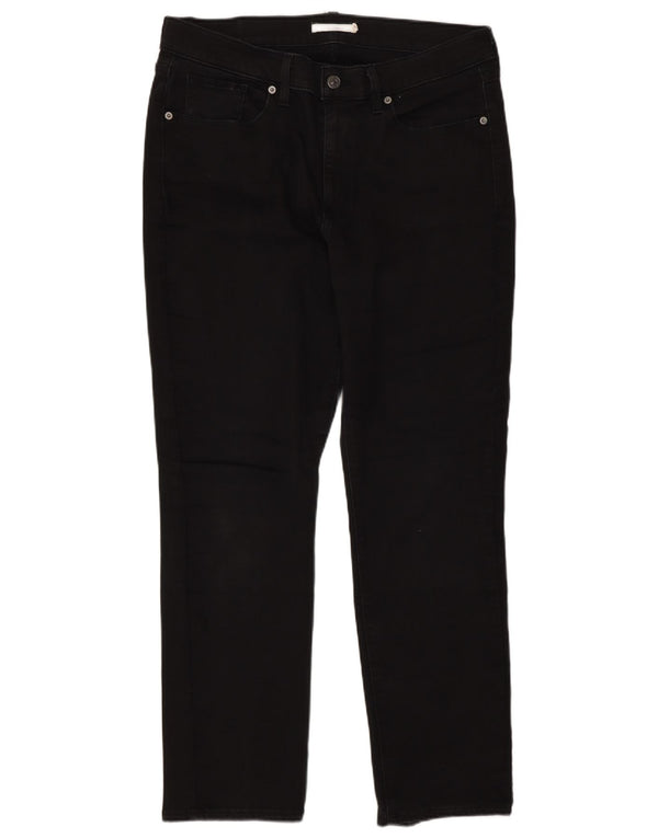 Женские классические прямые джинсы Levi's W32 L30, черный хлопок