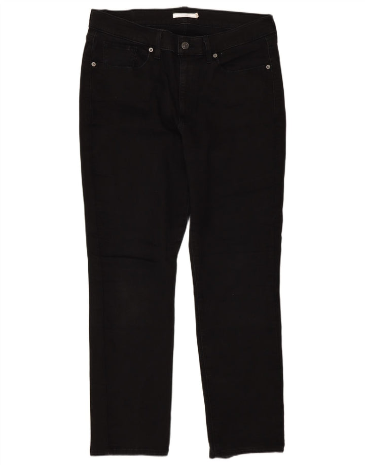 Женские классические прямые джинсы Levi's W32 L30, черный хлопок