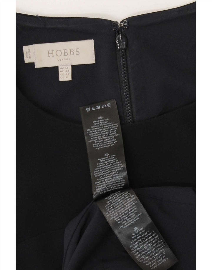 Женское платье-футляр без рукавов Hobbs UK 14, большой темно-синий полиэстер