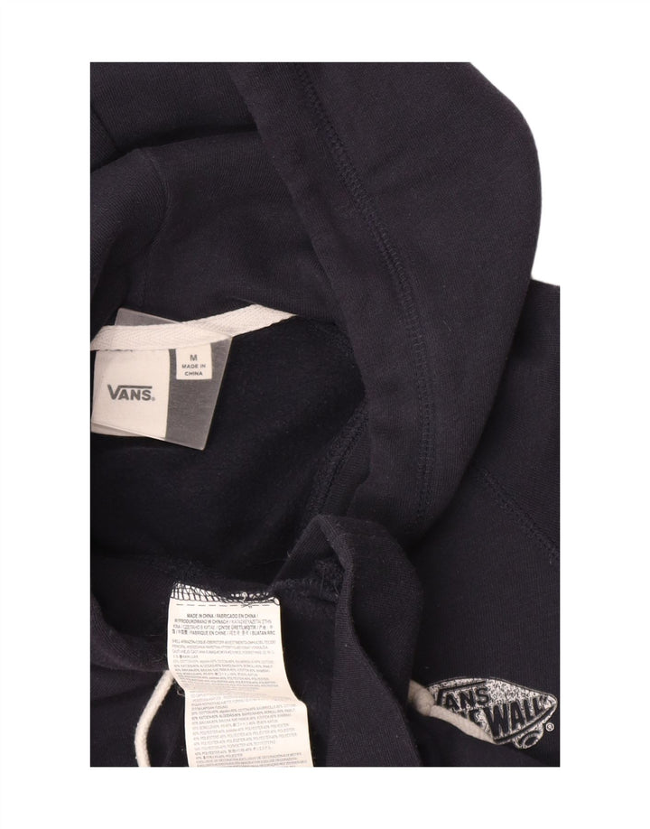 Мужской джемпер с капюшоном с рисунком Vans, средний темно-синий, хлопковый