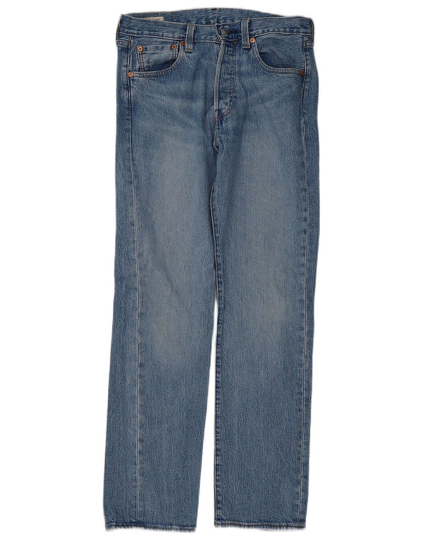 Мужские прямые джинсы Levi's 501 W30 L32 синие, хлопок