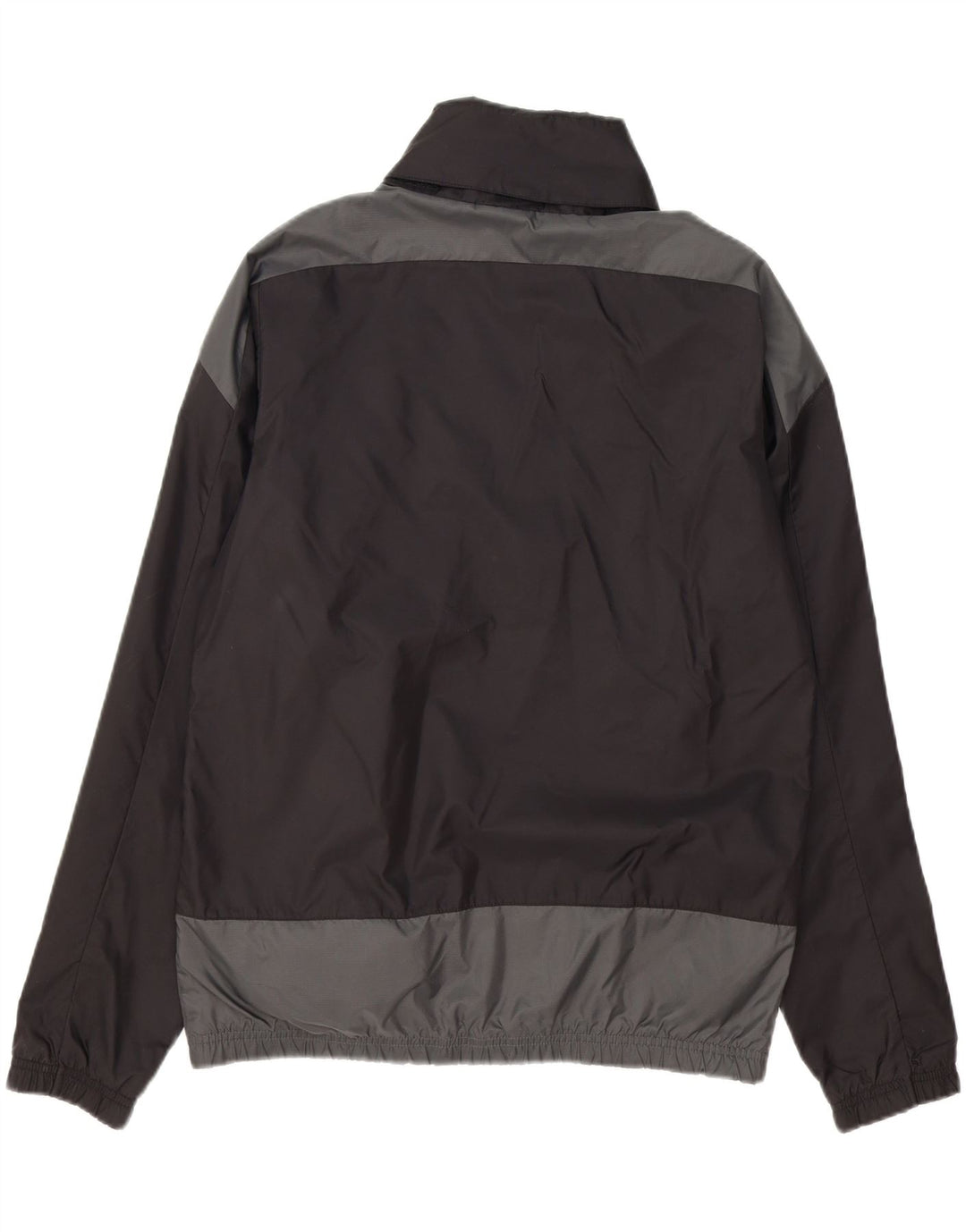PUMA Boys Rain Jacket 15-16 Years Black Colourblock Polyester Vintage Puma and Second-Hand Puma from Messina Hembry 
