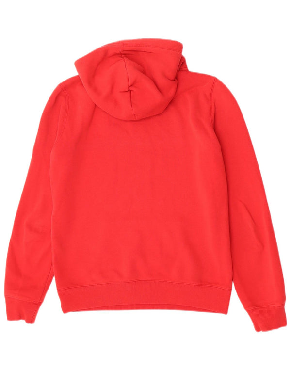 Женский джемпер свободного кроя с капюшоном Jack Wills, британский размер 10, маленький красный, хлопковый