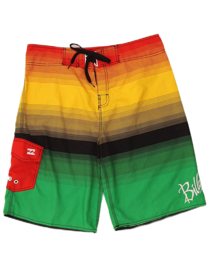 Billabong Мужские шорты для плавания с рисунком, большие разноцветные полоски