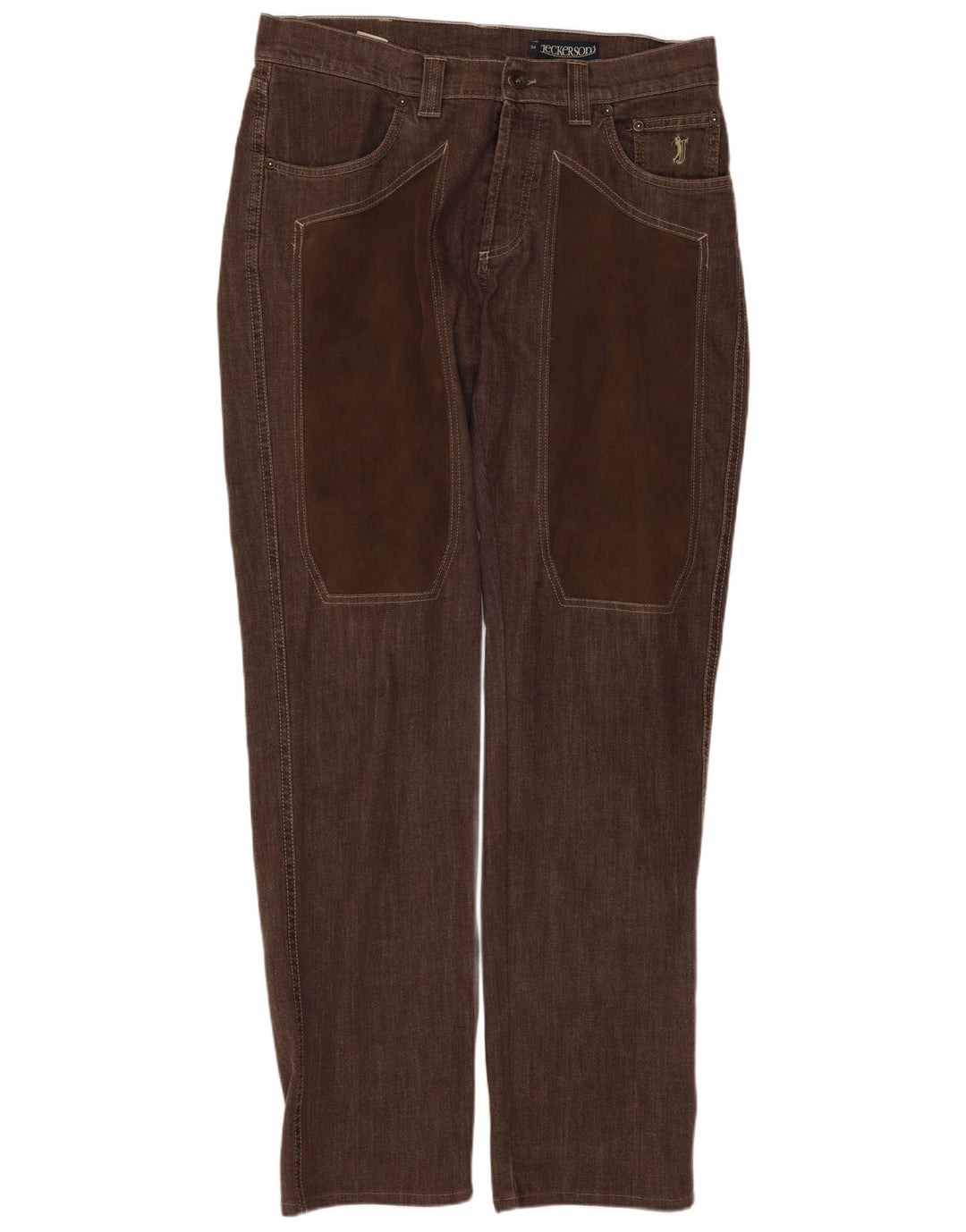 Мужские джинсы Jeckerson Regular W30 L32, коричневые, хлопок