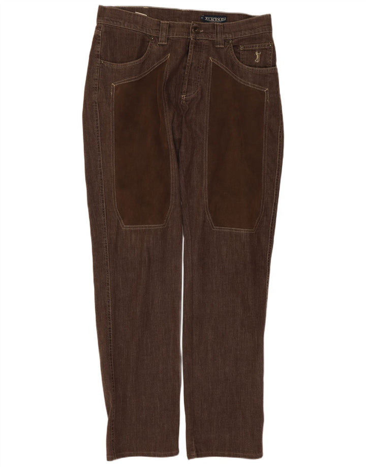 Мужские джинсы Jeckerson Regular W30 L32, коричневые, хлопок