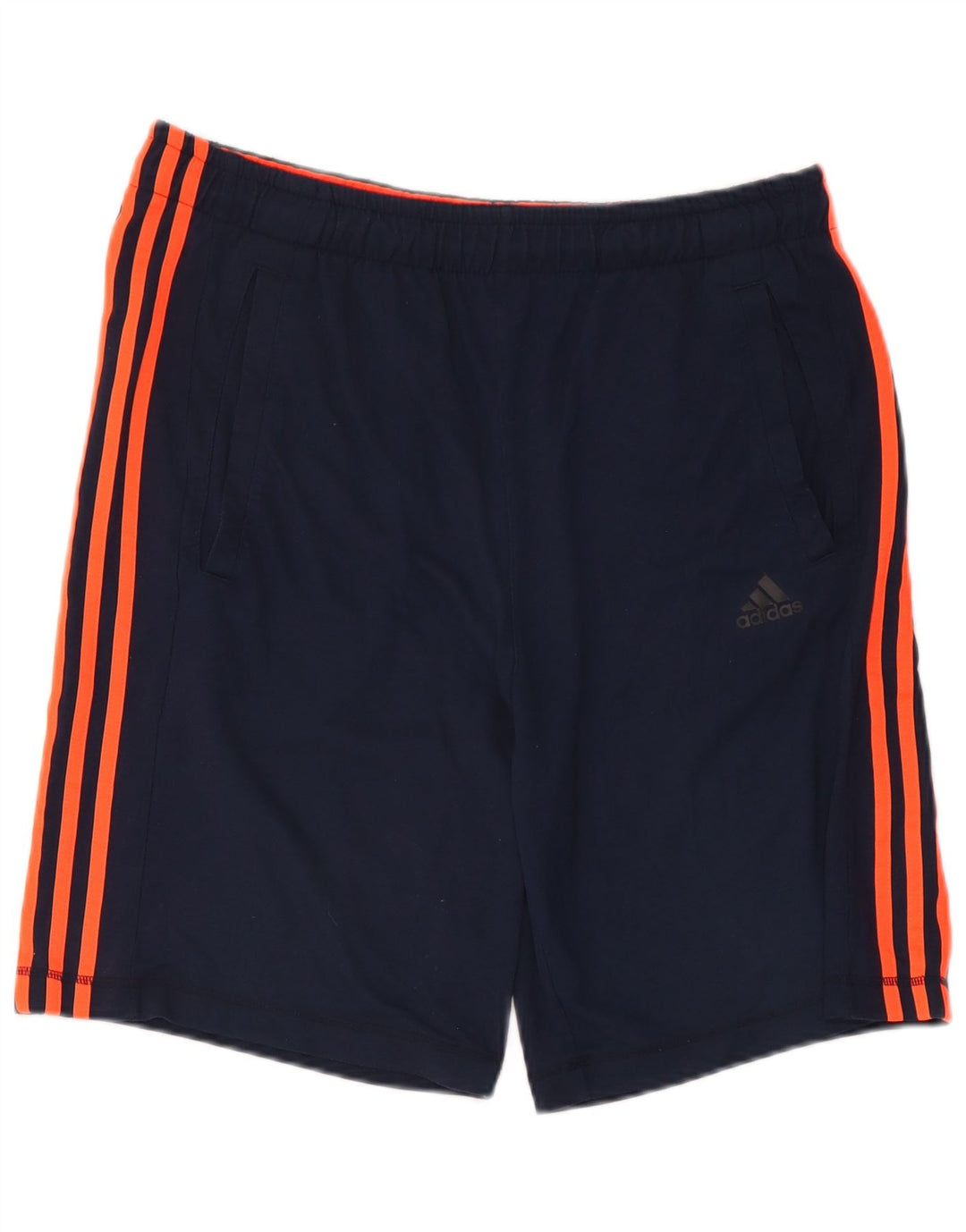 Мужские спортивные шорты Adidas Climalite среднего размера, темно-синие, полиэстер
