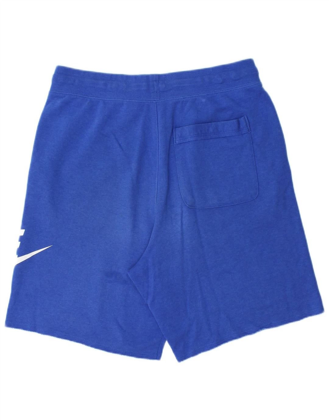Мужские спортивные шорты Nike с графическим рисунком, хлопковые, среднего синего цвета