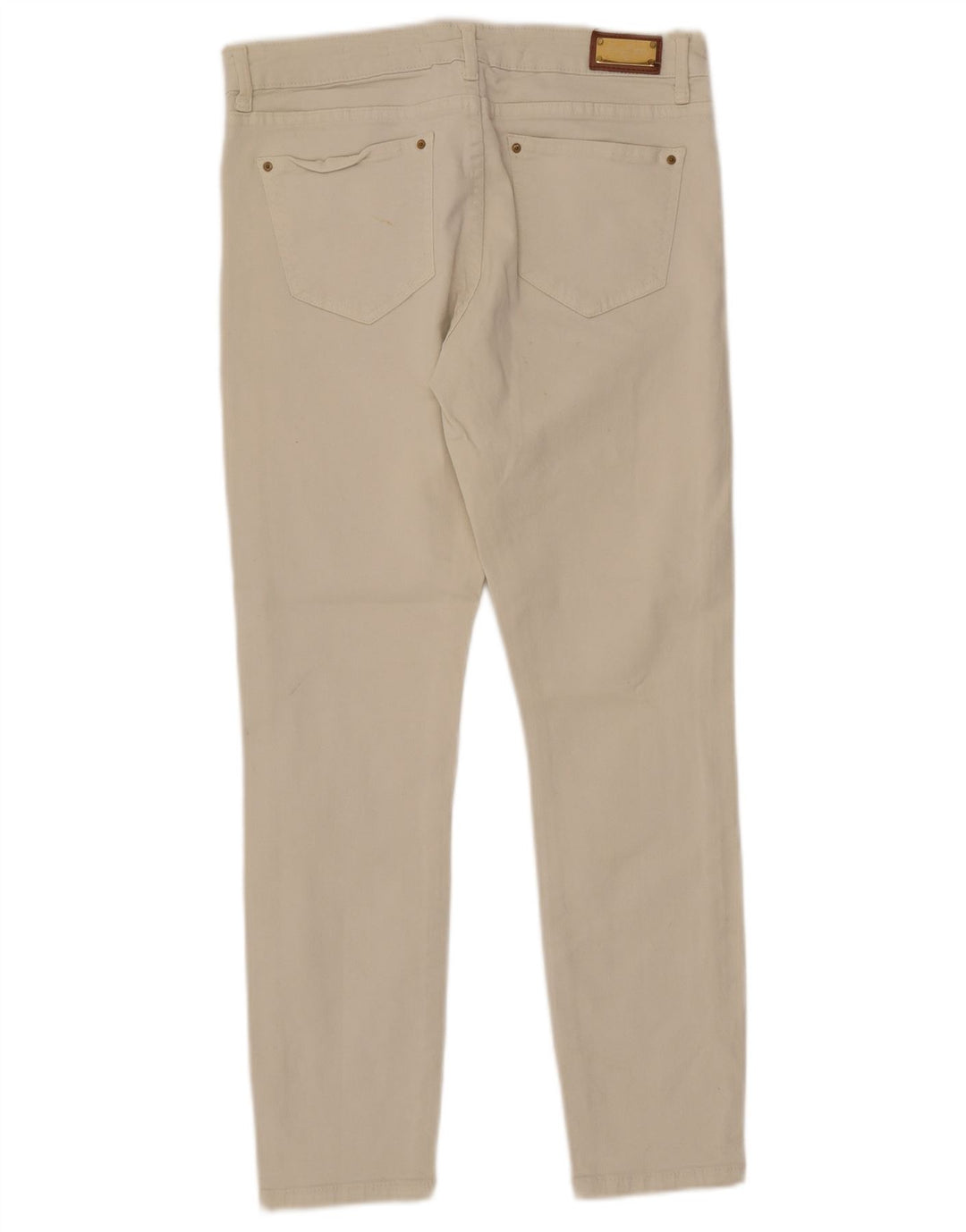 Женские узкие повседневные брюки Zara EU 38 Small W28 L26 Off White