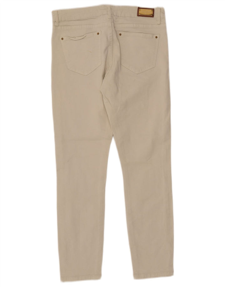 Женские узкие повседневные брюки Zara EU 38 Small W28 L26 Off White