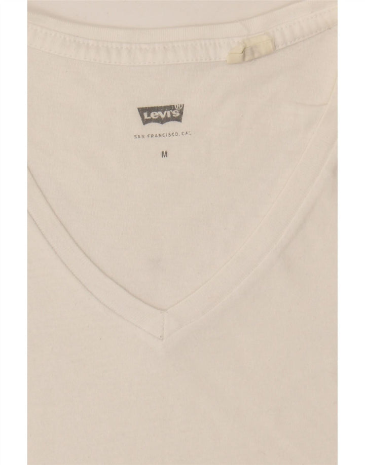 LEVI'S Mens T-Shirt Top Medium White Cotton Vintage Levi's and Second-Hand Levi's from Messina Hembry 