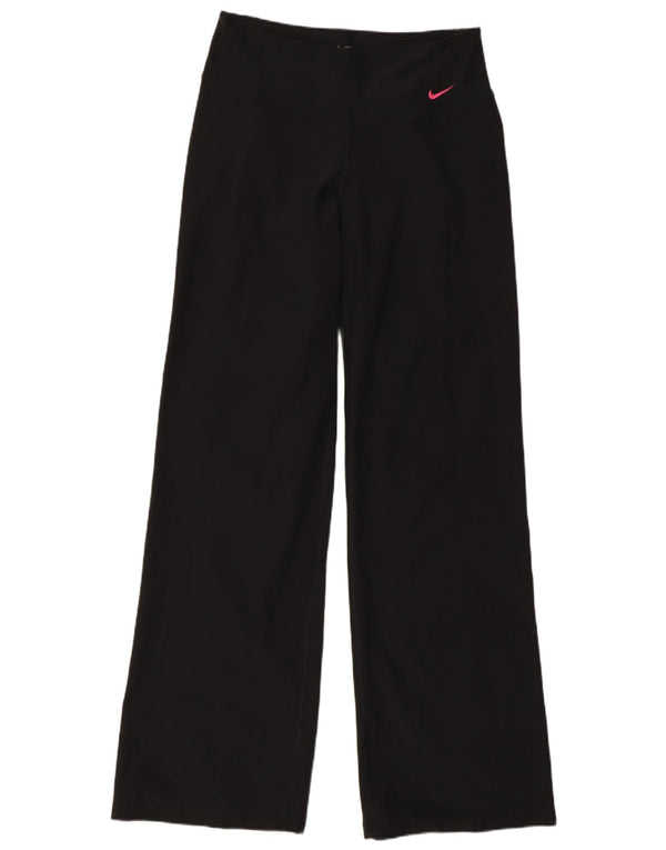 Женские спортивные брюки Nike Dri Fit UK 10, маленькие черные цветные блоки